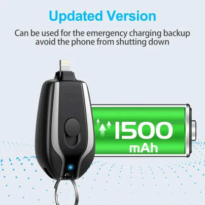 1500mAh Mini  Keychain Power Bank