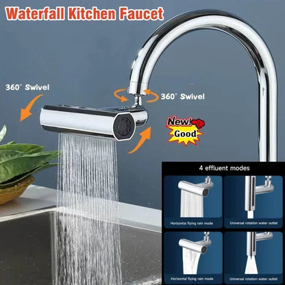 3 in 1 Waterfall Kitchen Faucet